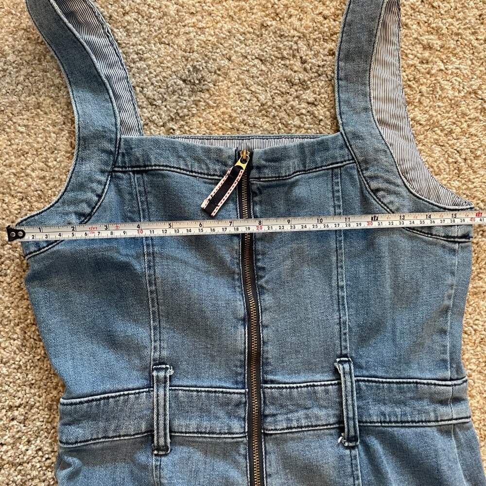 Anthropologie Pilcro and the Letterpress Denim Overall Jumpsuit Size 8 - Picture 5 of 13